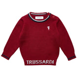 Trussardi Maglia tinta unita con Logo Bordeaux per Neonato TIA25050MAX BORDEAUX TRUSSARDI 