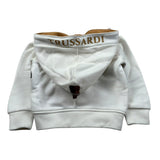 Trussardi Felpa con Zip E Cappuccio tinta unita Panna per Bambino TIA25068FE PANNA TRUSSARDI 