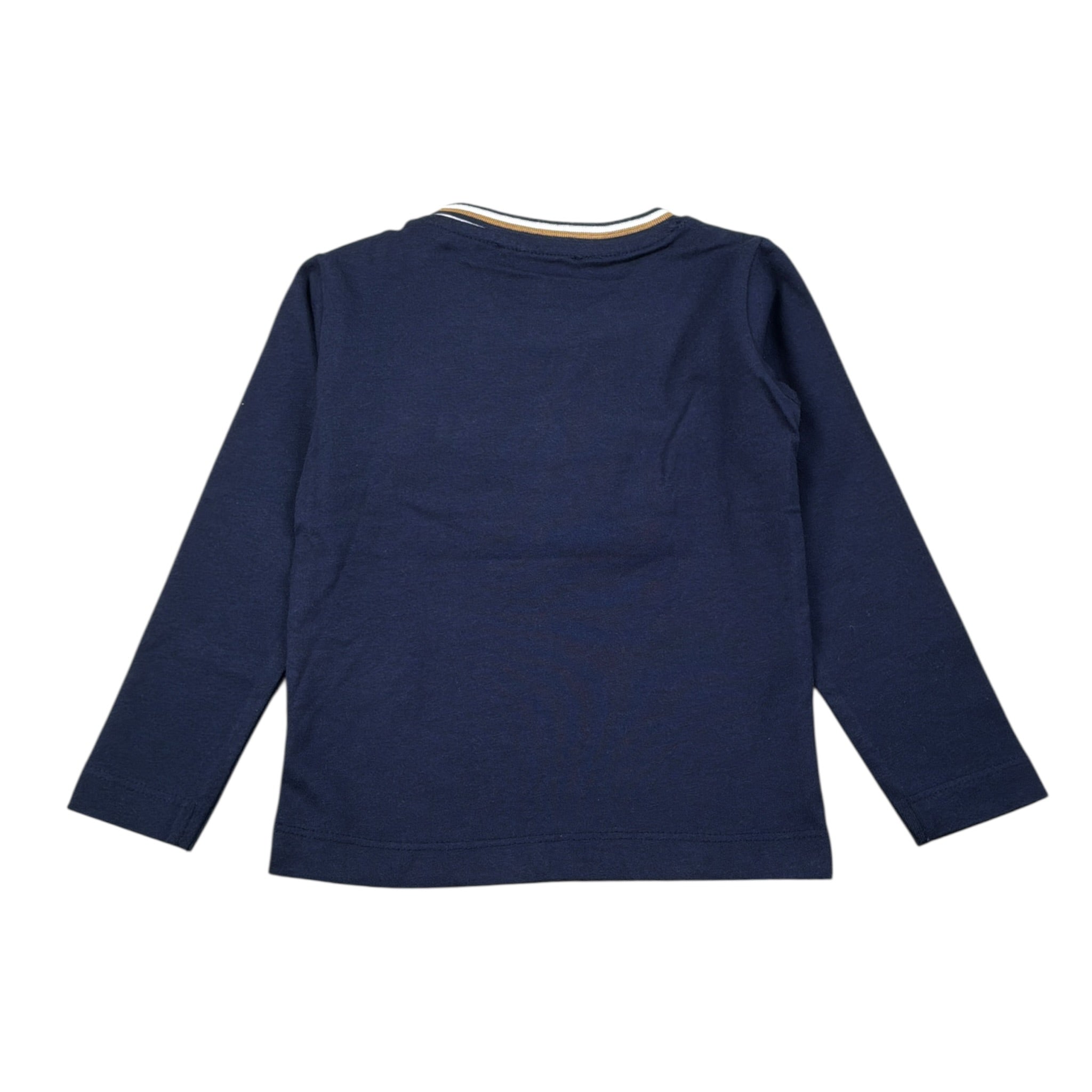 Trussardi Shirt tinta unita con Stampa Blu per Neonato TIA25071TSX BLU TRUSSARDI 