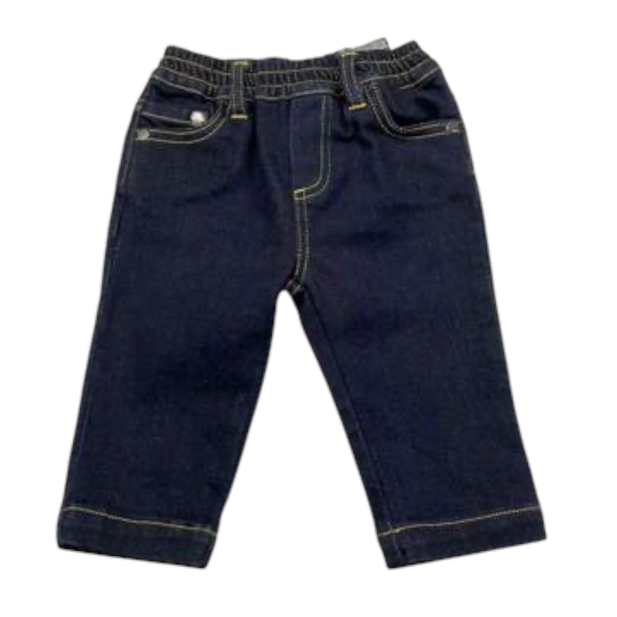 Trussardi Jeans tinta unita con Elastico In Vita Blu per Neonato TIA25098JEN BLU TRUSSARDI 