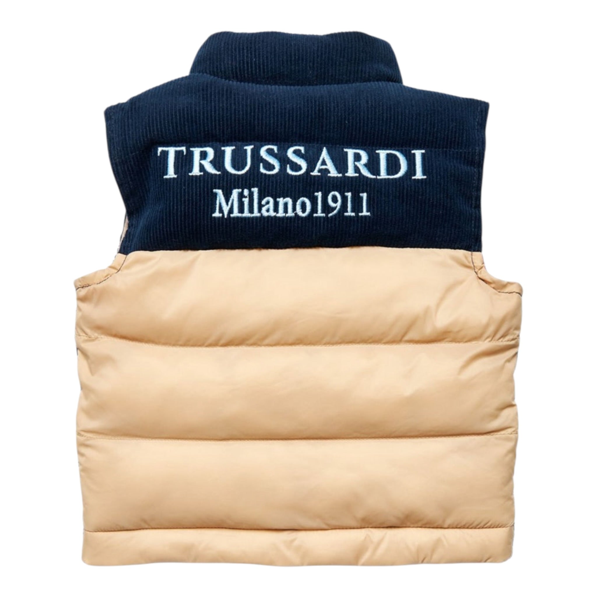 Trussardi Giubbino Modello Smanicato Bicolore Blu per Neonato TIA25101PI BLU TRUSSARDI 