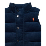 Trussardi Giubbino Modello Smanicato Bicolore Blu per Neonato TIA25101PI BLU TRUSSARDI 