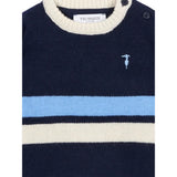Trussardi Maglia Tricolore con Fantasia A Righe Blu per Neonato TIA25114MA BLU TRUSSARDI 