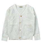 Trussardi Cardigan tinta unita con Bottoni Bianco per Neonato TIA26002CD BIANCO TRUSSARDI 