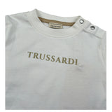 Trussardi Shirt Girocollo tinta unita con Logo Bianco per Neonato TIA26004TS BIANCO TRUSSARDI 