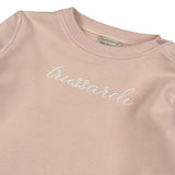 Trussardi Abito tinta unita Girocollo con Stampa Rosa per Neonata TIA26026VE ROSA TRUSSARDI 