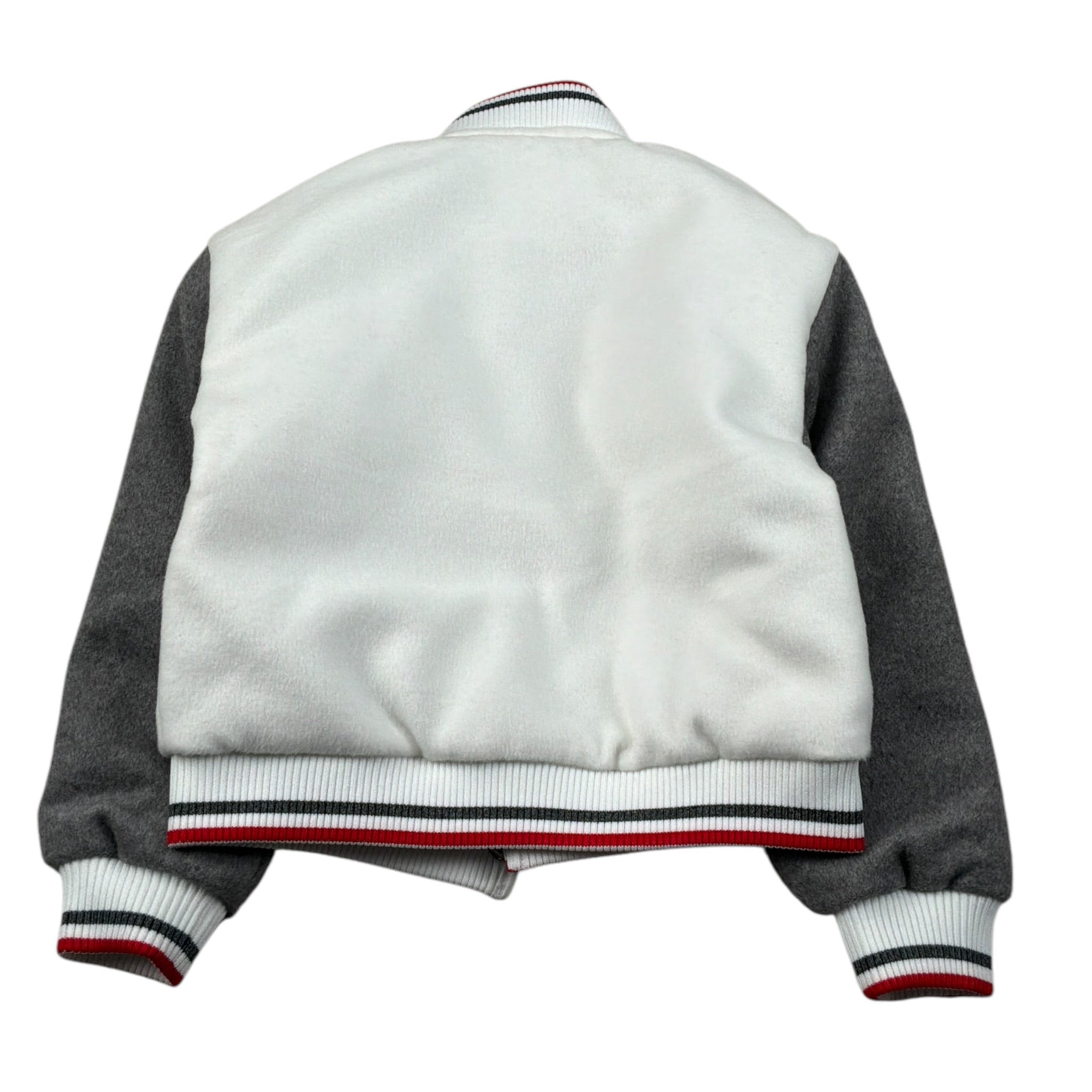 Trussardi Giubbino Bicolore Modello College con Bottoni Bianco/Grigio per Neonato TIA26037GB BIANCO/GRIGIO TRUSSARDI 