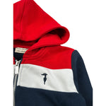 Trussardi Felpa con Zip E Cappuccio tinta unita Blu per Neonato TIA26049FE BLU TRUSSARDI 