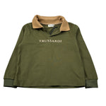 Trussardi Polo Manica Lunga tinta unita con Stampa Verde per Neonato TIA26101PO VERDE TRUSSARDI 
