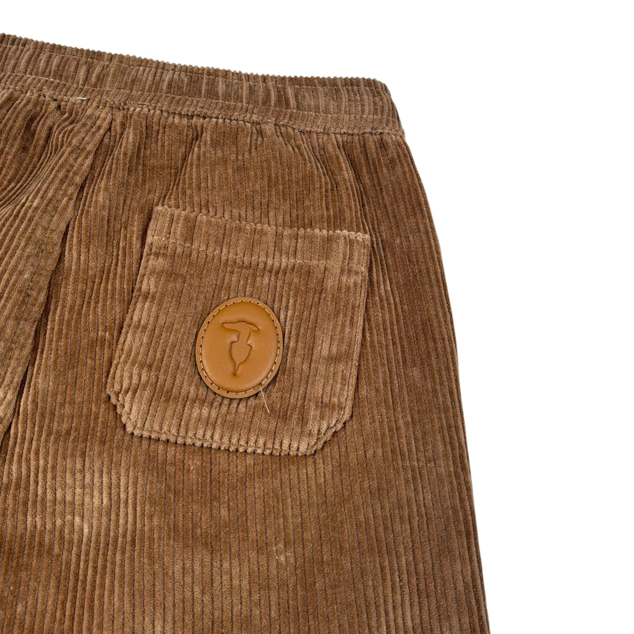 Trussardi Pantalone tinta unita con Elastico In Vita Marrone per Neonato TIA26113PA MARRONE TRUSSARDI 