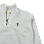 Trussardi Maglia tinta unita con Zip Panna per Neonato TIA26116MA PANNA TRUSSARDI 