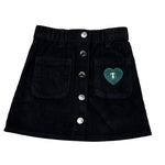 Trussardi Gonna tinta unita In Velluto con Logo Blu per Neonata TIA26121GO BLU TRUSSARDI 