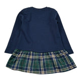 Trussardi Abito Modello Felpa con Fantasia Scozzese Blu per Neonata TIA26128VE BLU TRUSSARDI 