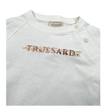 Trussardi Shirt Girocollo Tint Unita con Logo Panna per Neonata TIA26140TS PANNA TRUSSARDI 