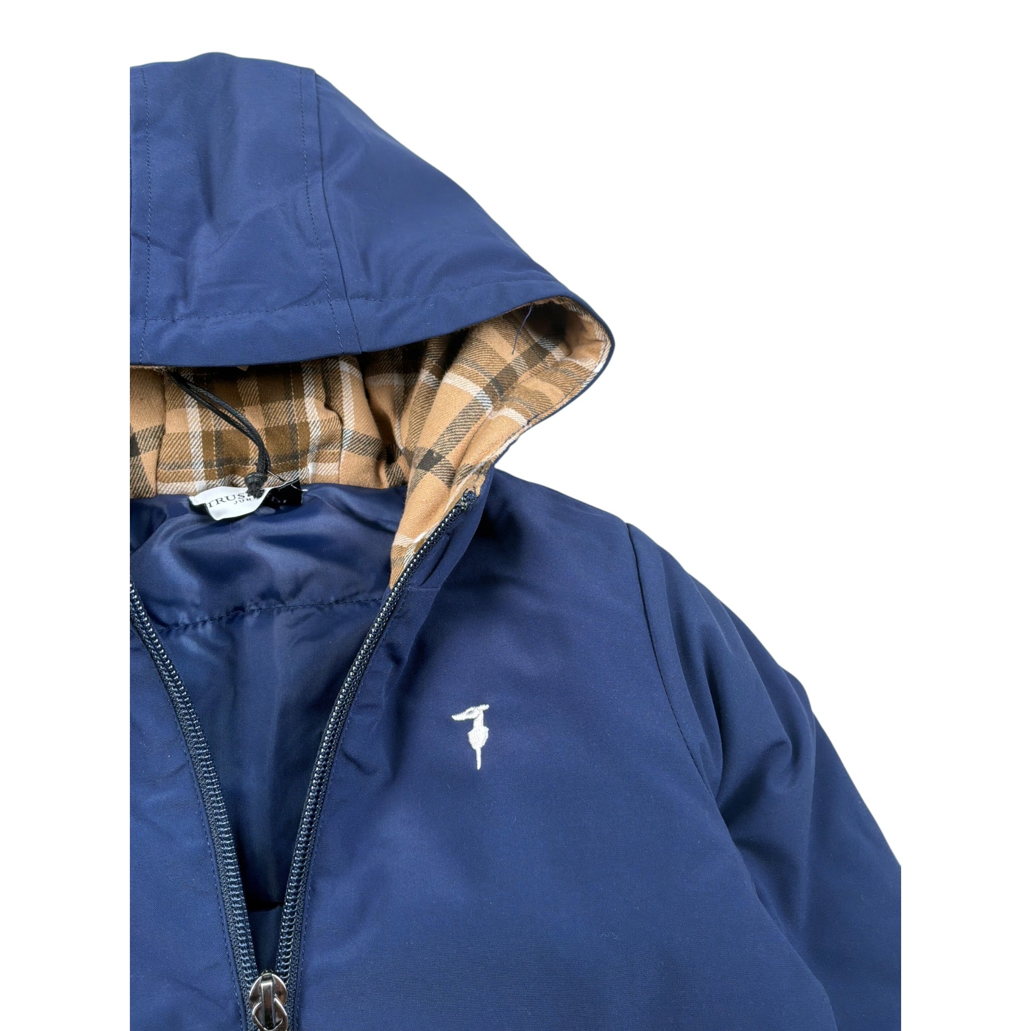 Trussardi Giubbino tinta unita con Logo Blu per Neonato TIA26170GB BLU TRUSSARDI 