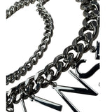 Twinset Cintura tinta unita con Logo Argento per Bambina 221GJ4920 ARGENTO TWINSET 
