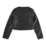 Twinset Giubbino Ecopelle tinta unita Nero per Bambina 241GJ2190 NERO TWINSET 