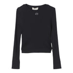 Twinset Maglia tinta unita A Costine Nero per Bambina 241GJ3034 NERO TWINSET 