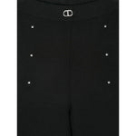 Twinset Pantalone tinta unita Modello Palazzo Nero per Bambina 241GJ3183 NERO TWINSET 