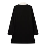 Twinset Abito Manica Lunga tinta unita Nero per Bambina 242GJ204 NERO TWINSET 