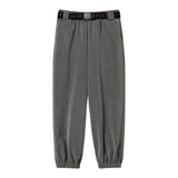 Twinset Pantalone tinta unita con Cintura Grigio per Bambina 242GJ2116 GRIGIO TWINSET 