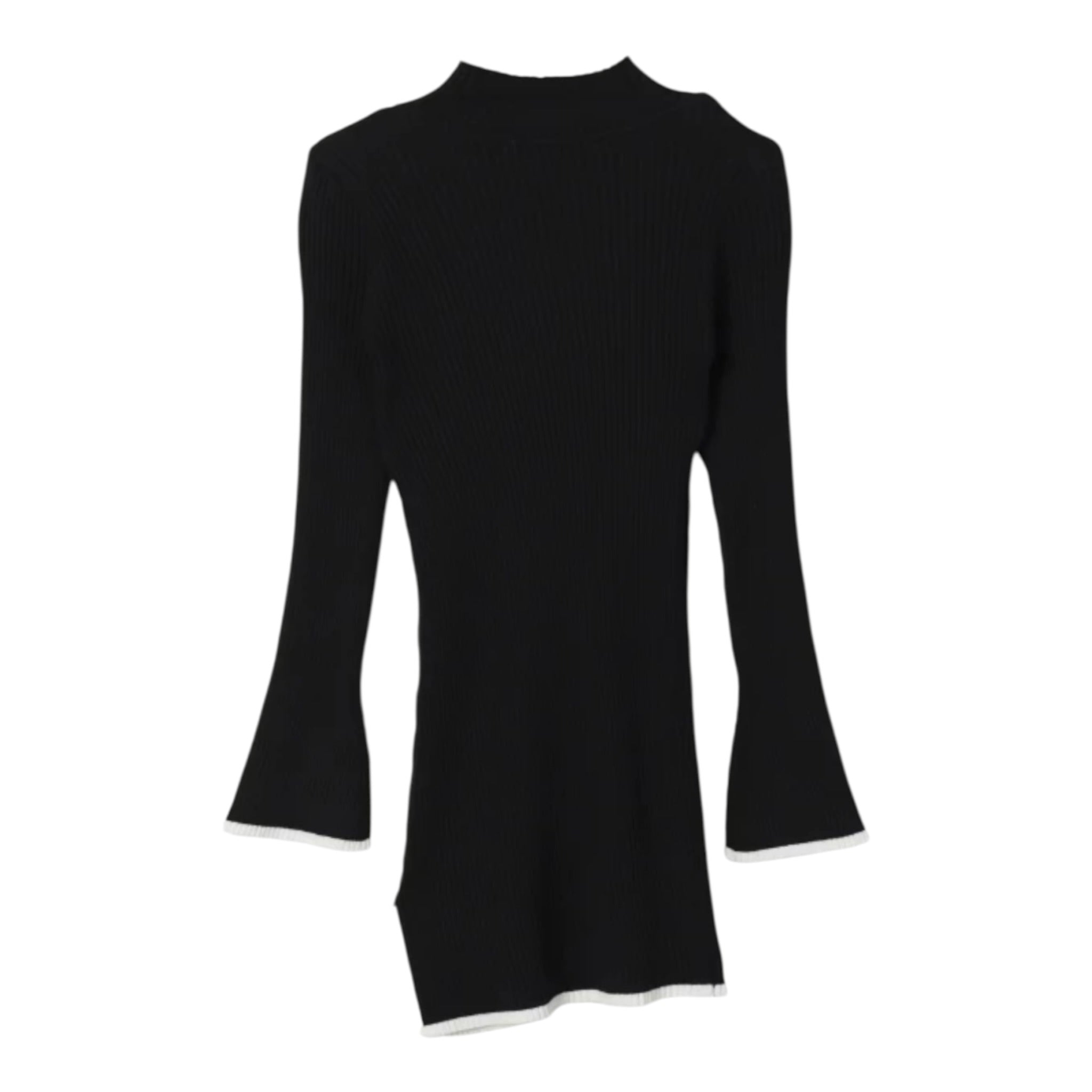 Twinset Abito Manica Lunga tinta unita Nero per Bambina 242GJ3041 NERO TWINSET 