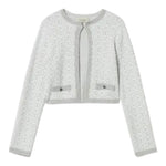 Twinset Cardigan tinta unita con Loghi Panna per Bambina 242GJ3060 PANNA TWINSET 