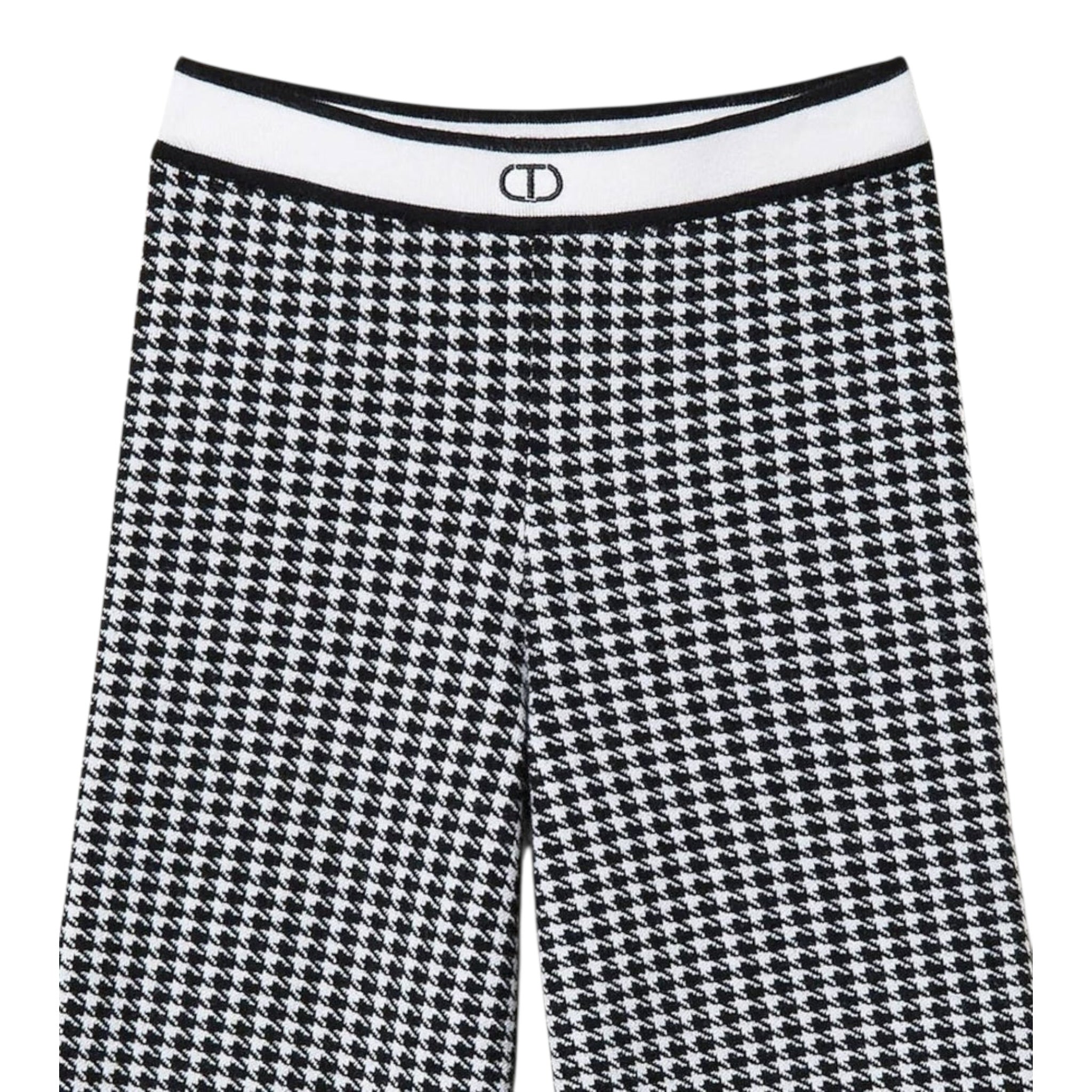 Twinset Pantalone Bicolore con Fantasia Bianco/Nero per Bambina 242GJ3102 BIANCO/NERO TWINSET 