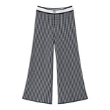 Twinset Pantalone Bicolore con Fantasia Bianco/Nero per Neonata 242GJ3102N BIANCO/NERO TWINSET 