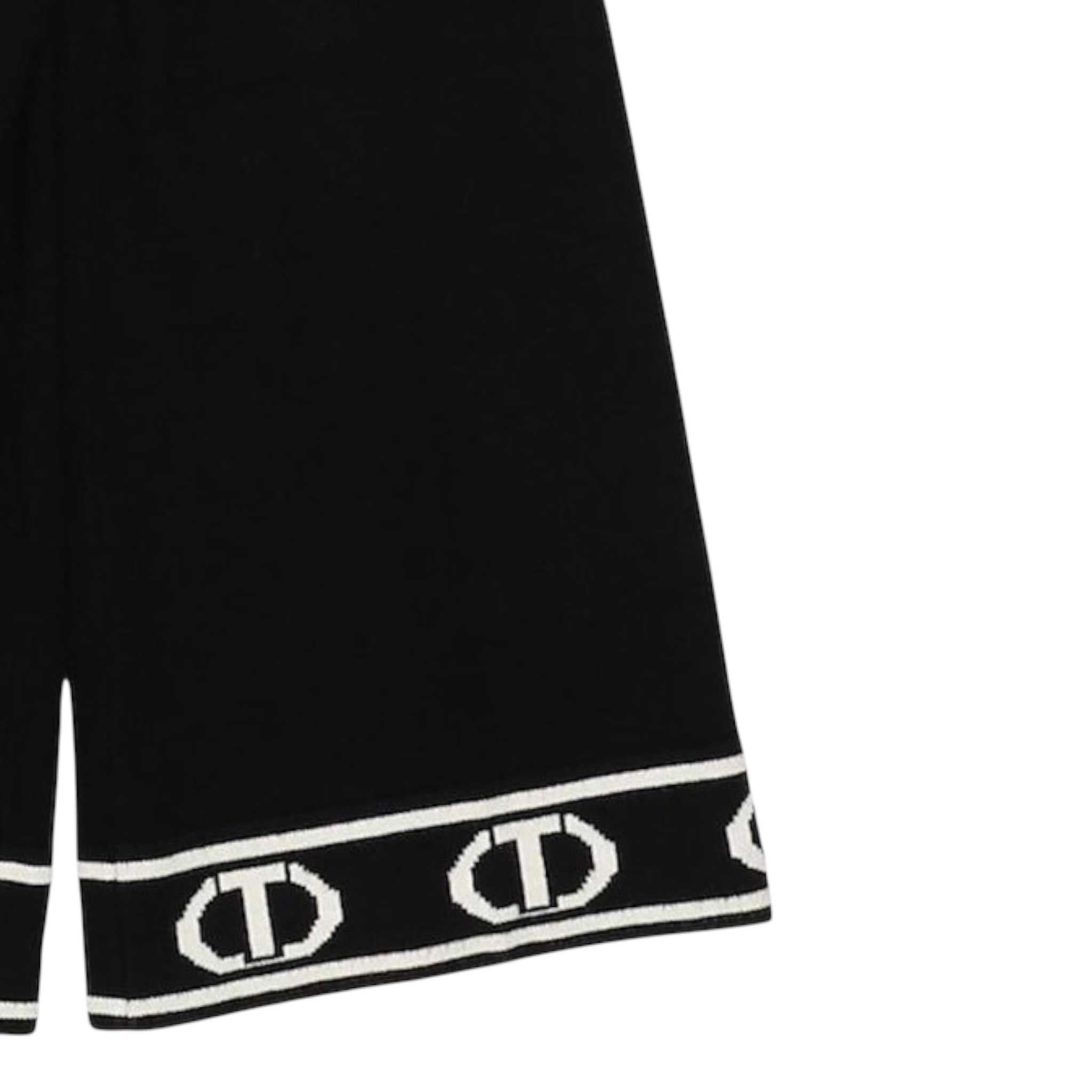 Twinset Pantalone tinta unita con Logo Nero per Bambina 242GJ3160 NERO TWINSET 