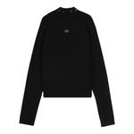 Twinset Maglia tinta unita con Borchie Nero per Bambina 242GJ3181 NERO TWINSET 