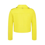 Twinset Giubbino Modello Chiodo In Ecopelle tinta unita Giallo per Bambina 251GJ2561 GIALLO TWINSET 