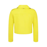 Twinset Giubbino Modello Chiodo In Ecopelle tinta unita Giallo per Bambina 251GJ2561 GIALLO TWINSET 