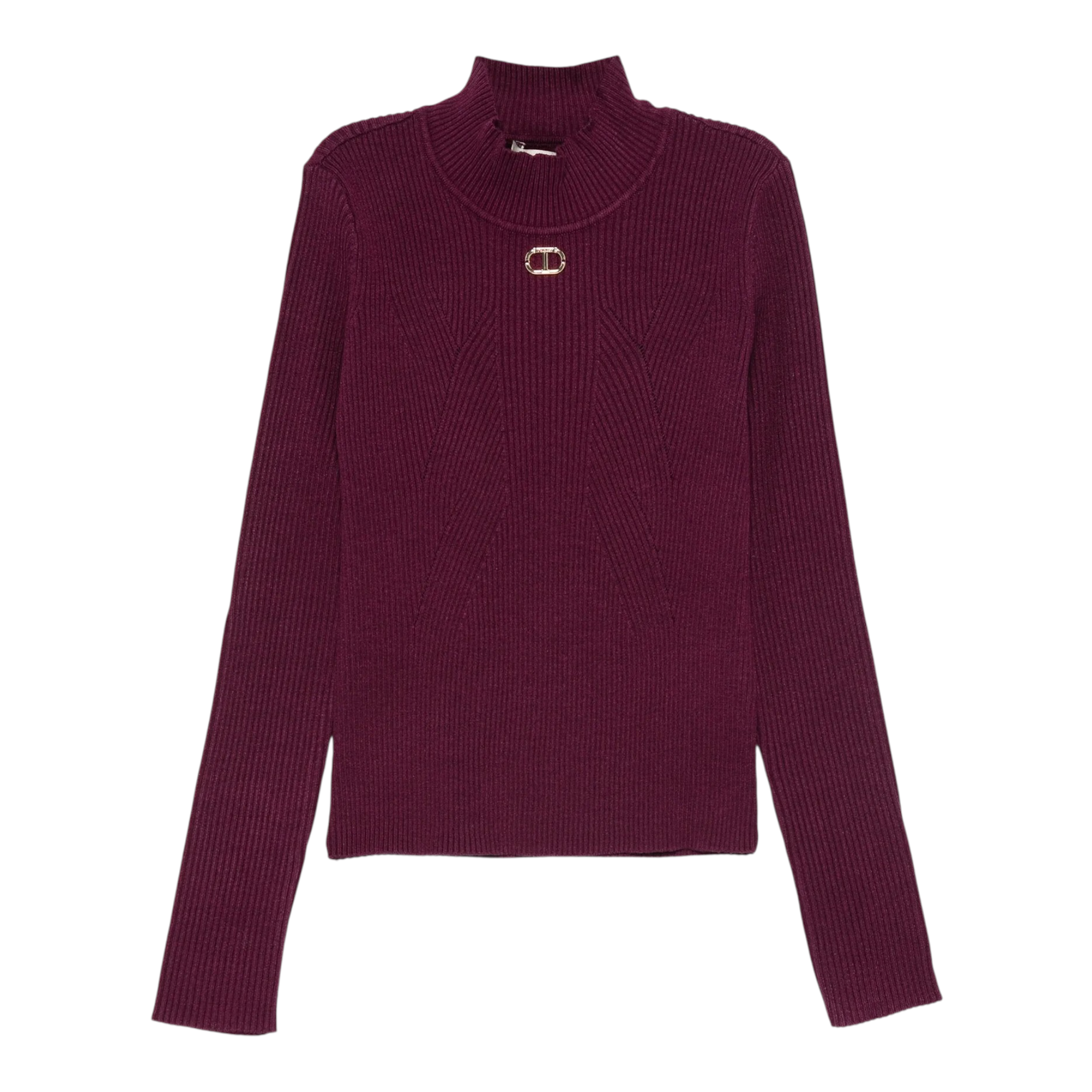 Twinset Maglia Mezzo Collo tinta unita Vinaccia per Bambina 252GB2041 VINACCIA TWINSET 