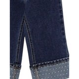 Twinset Jeans tinta unita con Piegoni Blu per Neonata 252GB2080 BLU TWINSET 