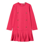 Twinset Abito tinta unita con Bottoni Fuxia per Neonata 252GB2222N FUXIA TWINSET 
