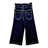 Twinset Jeans tinta unita con Elastico In Vita Blu per Bambina 252GB2230 BLU TWINSET 