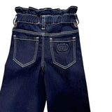 Twinset Jeans tinta unita con Elastico In Vita Blu per Bambina 252GB2230 BLU TWINSET 