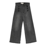 Twinset Jeans tinta unita con Bottoni Modello A Palazzo Grigio per Bambina 252GB2250X GRIGIO TWINSET 