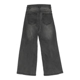 Twinset Jeans tinta unita con Bottoni Modello A Palazzo Grigio per Bambina 252GB2250X GRIGIO TWINSET 