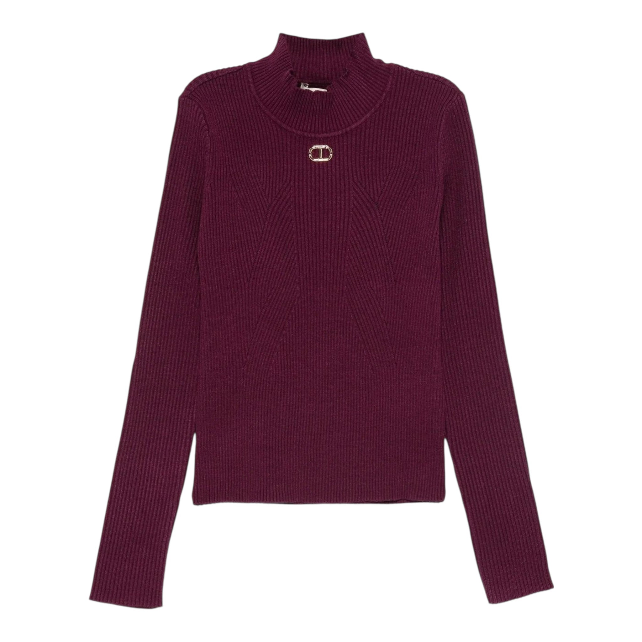 Twinset Maglia tinta unita Mezzo Collo Vinaccia per Bambina 252GB3012 VINACCIA TWINSET 