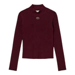 Twinset Maglia tinta unita Mezzo Collo Vinaccia per Bambina 252GB3012X VINACCIA TWINSET 
