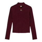 Twinset Maglia tinta unita Mezzo Collo Vinaccia per Bambina 252GB3012X VINACCIA TWINSET 