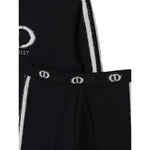 Twinset Completo 2 Pezzi Maglia-Pantalone tinta unita Nero per Neonata 252GB302AN NERO TWINSET 