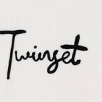 Twinset Maglia tinta unita con Stampa Bianco per Bambina 252GB3040X BIANCO TWINSET 