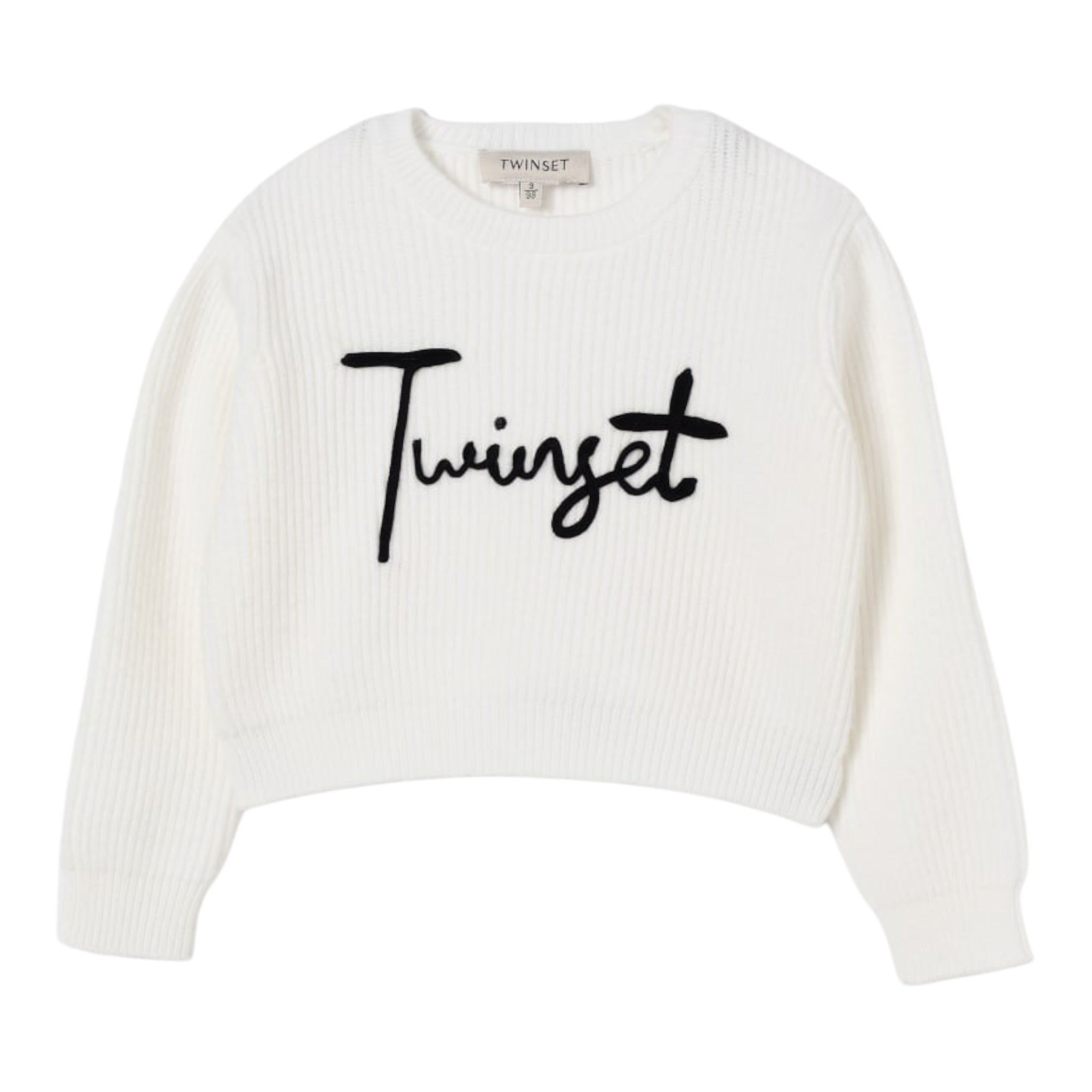Twinset Maglia tinta unita con Stampa Bianco per Neonata 252GB3040XN BIANCO TWINSET 