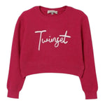Twinset Maglia tinta unita con Stampa Fuxia per Bambina 252GB3040XX FUXIA TWINSET 