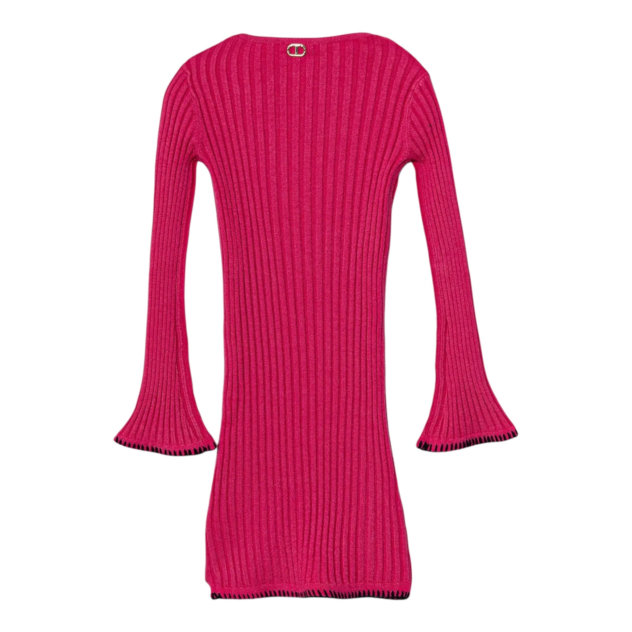 Twinset Abito Manica Lunga tinta unita Fuxia per Bambina 252GB3082 FUXIA TWINSET 