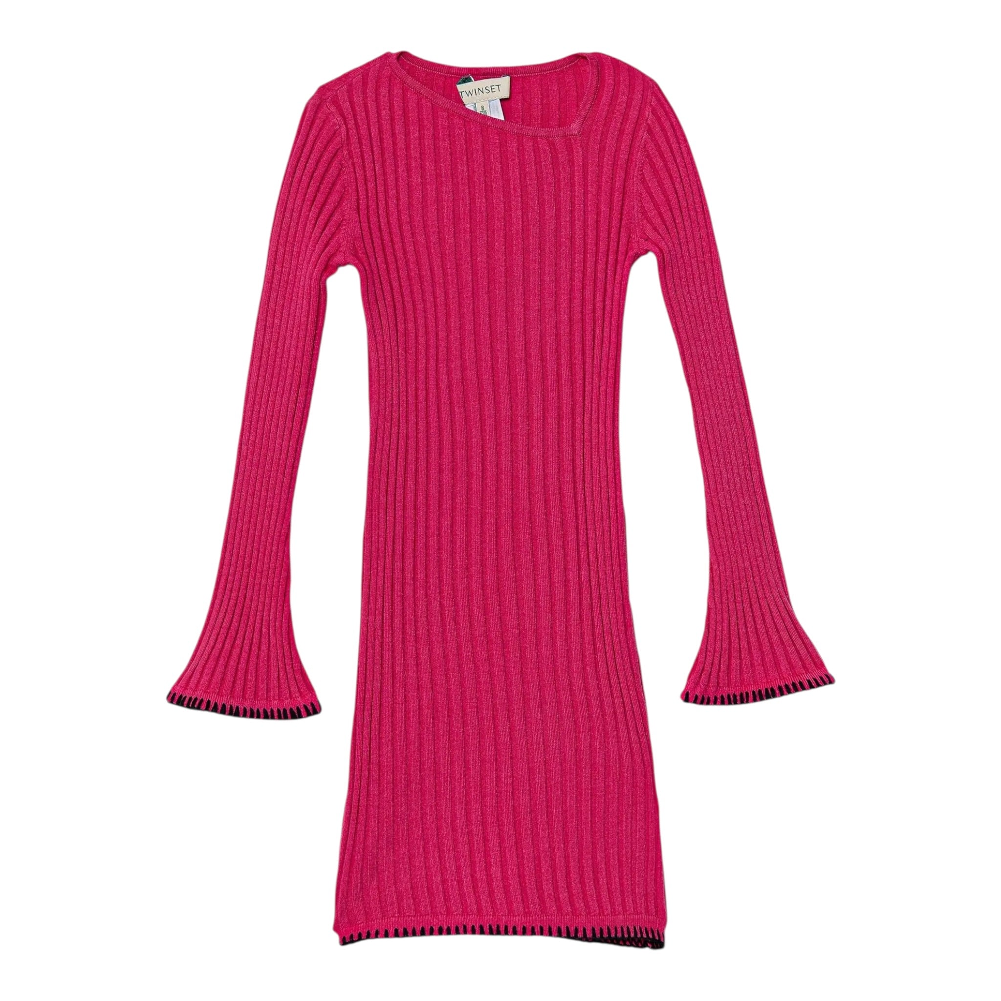 Twinset Abito Manica Lunga tinta unita Fuxia per Neonata 252GB3082N FUXIA TWINSET 