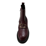 Twinset Stivale tinta unita con Applicazioni Bordeaux per Bambina 252GCJ024 BORDEAUX TWINSET 